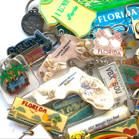 ✨Vintage✨FLORDIA✨MIAMI✨KEY WEST✨Keychains ornament